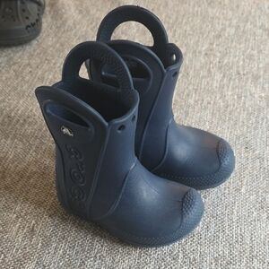 CROCS Kids Dark Blue Rain Boots